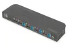 Digitus KVM Switch, 4-Port, 4K60Hz, 4x DP in, 1x DP/HDMI out