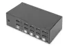 Digitus KVM Switch 4 Port Dual Display, 4K, DisplayPort