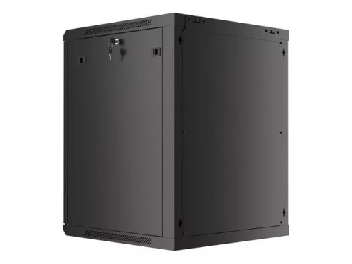 Lanberg 19" 15U Falra szerelhető Rackszekrény Black