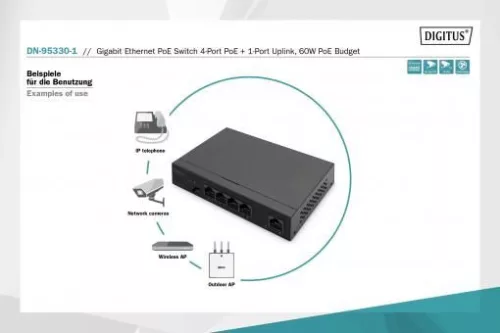 Digitus DN-95330-1 Gigabit PoE Switch