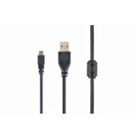   Gembird CCF-USB2-AM5P-6 USB 2.0 A- MINI 5PM cable with ferrite core 1,8m Black