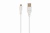 Gembird CCP-MUSB2-AMBM-W micro USB 2.0 cable AM-MBM5P 1m White