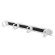 Digitus 1U cable management panel with brush entries 4x aluminum cable rings 44x60mm Grey (RAL 7035)