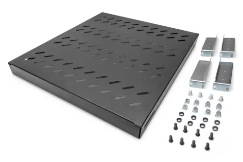 Digitus 1U fixed shelf for 800mm depth racks 44x482x500mm adjust. 500-700mm depth Black