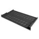 Digitus 1U fixed shelf for racks from 400mm depth 45x483x250mm up to 15kg Black (RAL 9005)