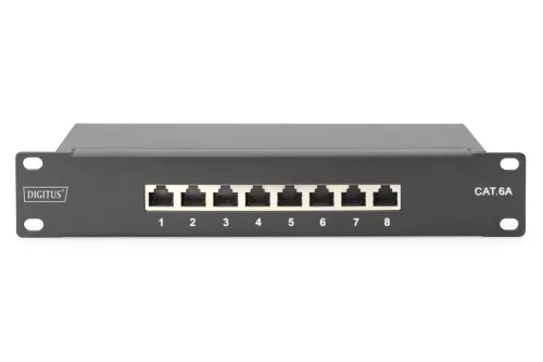 Digitus 8-Port Patch Panel 1U Black