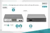 Digitus 8-Port Gigabit PoE Switch 19 Zoll Unmanaged 2 Uplinks Silver