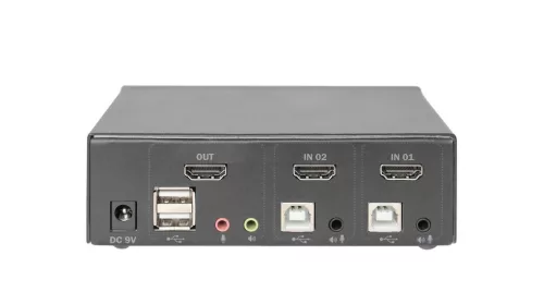 Digitus KVM Switch 2 Port HDMI Single Display 4K