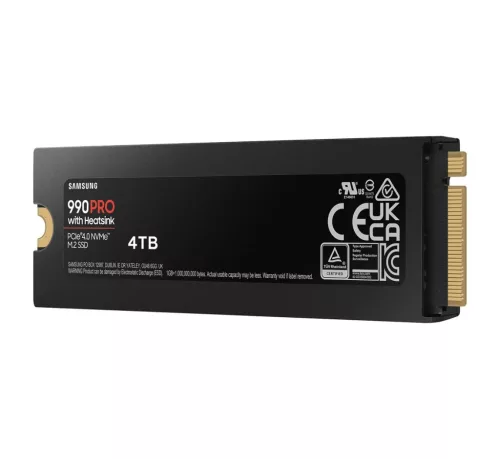Samsung 4TB M.2 2280 NVMe 990 Pro with Heatsink