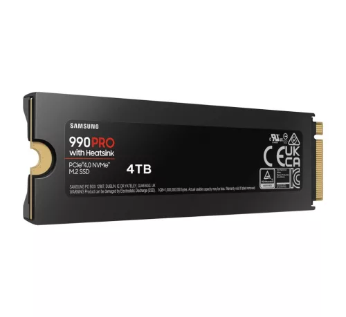 Samsung 4TB M.2 2280 NVMe 990 Pro with Heatsink
