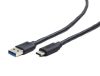 Gembird CCP-USB3-AMCM-W-10 USB3.0 AM to Type-C cable 3m White