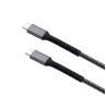 FIXED Armor USB-C/USB-C táp és adatkábel, PD 3.1 támogatás, 240W (48V, 5A), 2m, sötétszürke