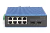 Digitus Industrial 8+2 -Port Fast Ethernet PoE Switch