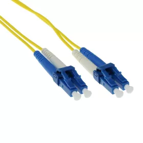   ACT LSZH Singlemode 9/125 OS2 fiber cable duplex with LC connectors 2m Yellow