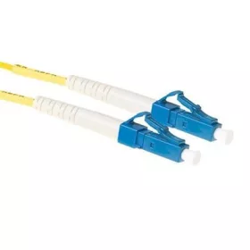   ACT LSZH Singlemode 9/125 OS2 fiber cable simplex with LC connectors 3m Yellow