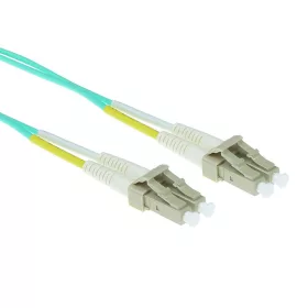   ACT LSZH Multimode 50/125 OM3 fiber cable duplex with LC connectors 1,5m Blue