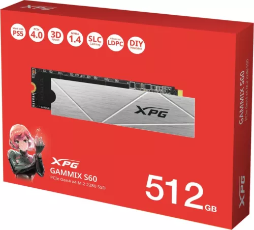A-Data 512GB M.2 2280 NVMe Gammix S60