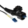 ACT Singlemode 9/125 OS2 duplex fiber with LC and IP67 LC connectors 30m Black