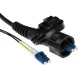 ACT Singlemode 9/125 OS2 duplex fiber with LC and IP67 LC connectors 30m Black