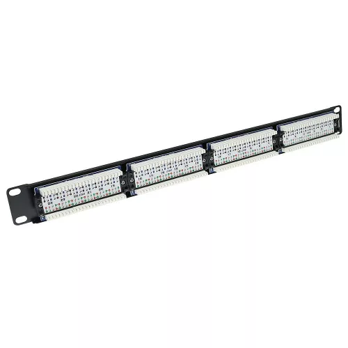ACT 24-port Patch Panel 1U Black
