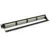 ACT 24-port Patch Panel 1U Black