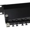 ACT 24-port Patchpanel 1U Black