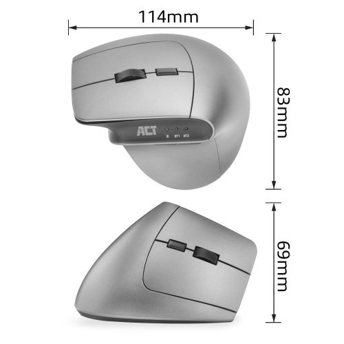 ACT A5155 Ergonomic Wireless Bluetooth Mouse Black