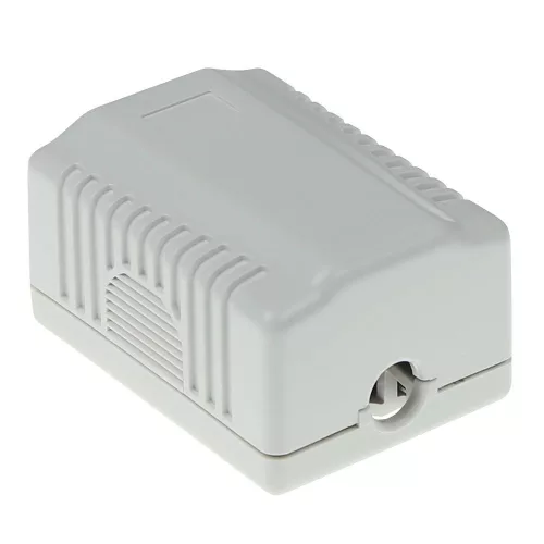 ACT Surface mounted box shielded 1 ports CAT6A Grey