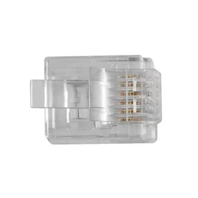 ACT RJ12 (6P/6C) modulaire connector for round cable with stranded conductors 25db/csomag