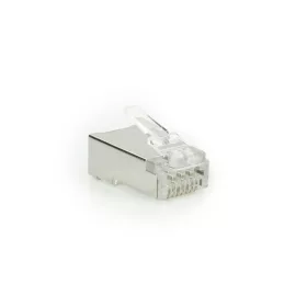   ACT CAT6A pass-through shielded modular RJ45 connector (25db)