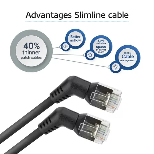 ACT CAT6A U-FTP Patch Cable 10m Black