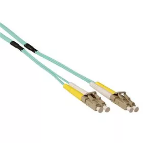   ACT Multimode 50/125 OM3 duplex ruggedized fiber cable with LC connectors 50m Blue