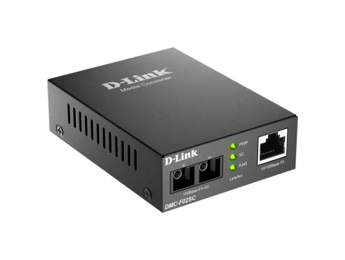 D-Link DMC-F02SC 10/100Base-TX to 100Base-FX SC Multi-Mode Media Converter