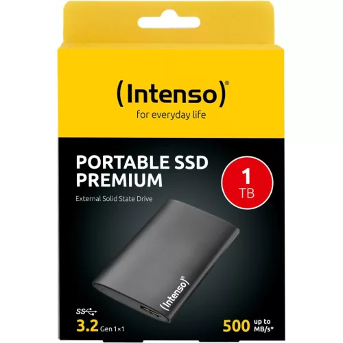 Intenso 1TB USB3.2 Premium Portable SSD Black
