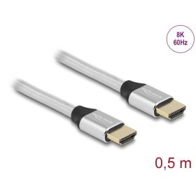   DeLock Ultra High Speed HDMI Cable 48 Gbps 8K 60 Hz 0,5m certified Silver