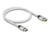 DeLock Ultra High Speed HDMI Cable 48 Gbps 8K 60 Hz 0,5m certified Silver