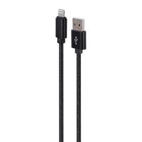   Gembird CCDB-mUSB2B-AMLM-6 Cotton braided 8-pin cable with metal connectors 1,8m Black