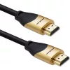 Qoltec HDMI to HDMI v2.1 Ultra High Speed 8K/60Hz Gold Cable 1m Black