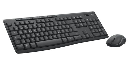 Logitech MK370 Wireless billentyűzet + optikai egér Black DE