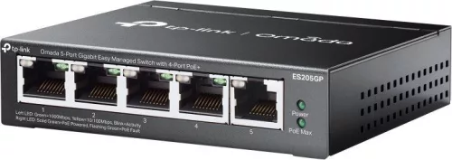 TP-Link ES205GP 5-Port PoE Switch Black
