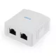 Gembird NCAC-2F6-01 CAT6 FTP 2-port surface mount box