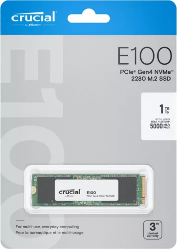 Crucial 1TB M.2 2280 NVMe E100