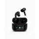 Gembird BT TWS in-ears with LCD display and Active Noise Cancelling Black