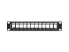 Lanberg 12-port Patch Panel 1U Black
