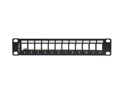 Lanberg 12-port Patch Panel 1U Black