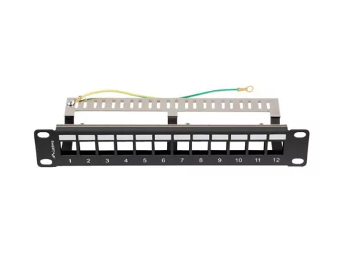 Lanberg 12-port Patch Panel 1U Black