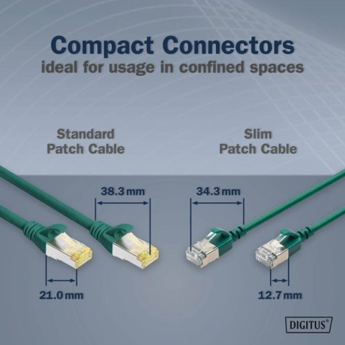 Digitus CAT6A F-FTP Patch Cable 1,5m Green