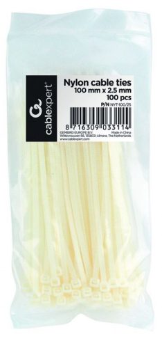 Gembird NYT-100/25 Nylon cable ties 100mm 2.5mm width bag of 100pcs