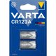 Varta CR123A Lítium Elem 2db/csomag