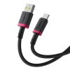 Baseus Dura Series 60W USB Type-A to Type-C Fast Charging cable 2m Black/Red
